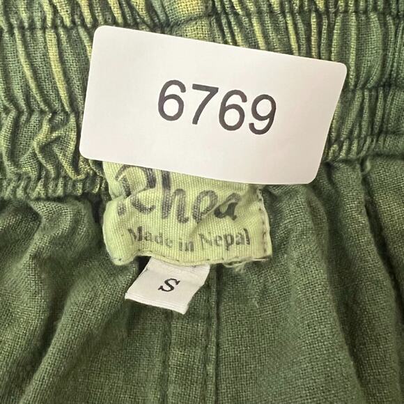 Rhea Joggers Women's Size Small Green Acid Wash Harem Style Drawstring Cuffed - Picture 6 of 9